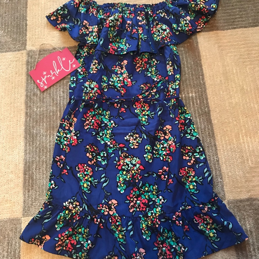 Floral off the shoulder dress